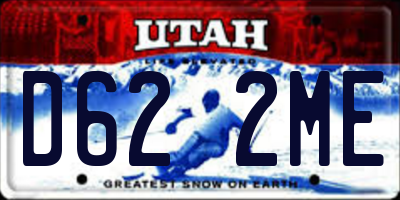 UT license plate D622ME
