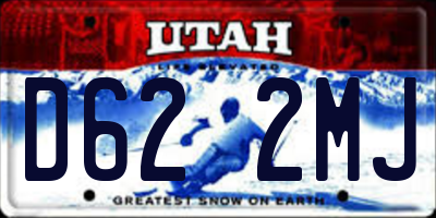 UT license plate D622MJ