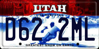 UT license plate D622ML