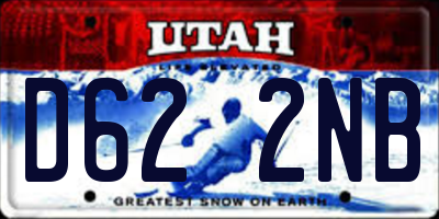 UT license plate D622NB