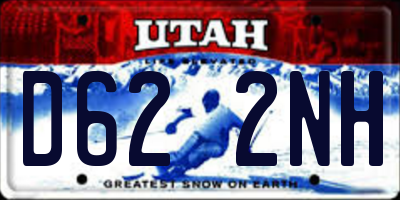 UT license plate D622NH