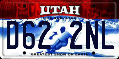 UT license plate D622NL