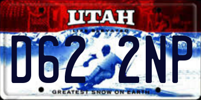 UT license plate D622NP