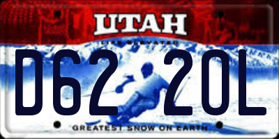 UT license plate D622OL