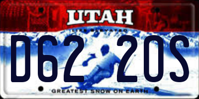UT license plate D622OS