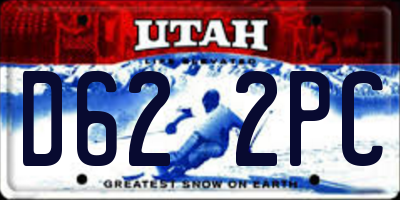 UT license plate D622PC
