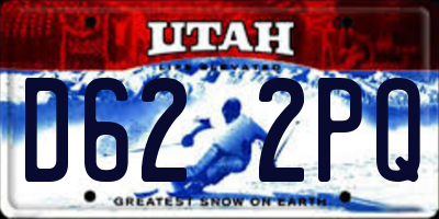 UT license plate D622PQ