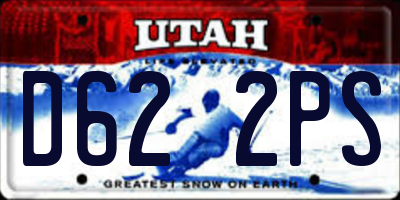 UT license plate D622PS