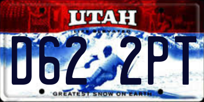 UT license plate D622PT
