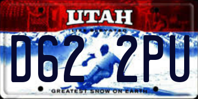 UT license plate D622PU