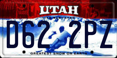 UT license plate D622PZ
