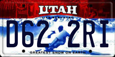 UT license plate D622RI