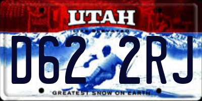 UT license plate D622RJ