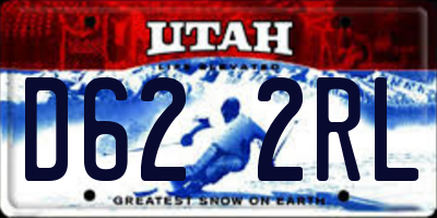 UT license plate D622RL