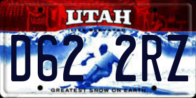 UT license plate D622RZ