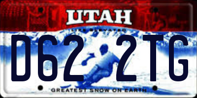 UT license plate D622TG