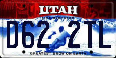 UT license plate D622TL