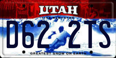 UT license plate D622TS