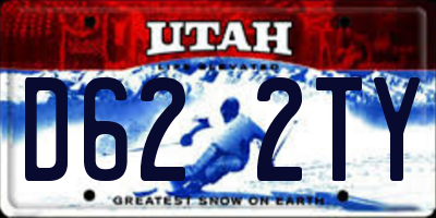 UT license plate D622TY