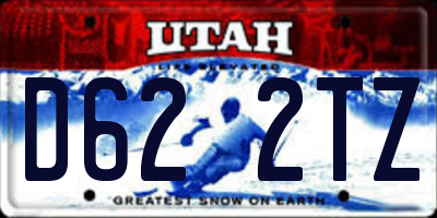 UT license plate D622TZ