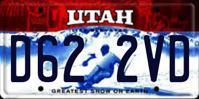 UT license plate D622VD