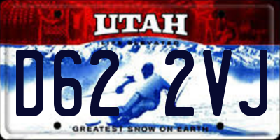 UT license plate D622VJ