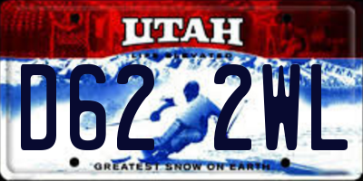 UT license plate D622WL