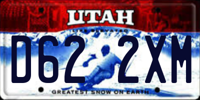 UT license plate D622XM