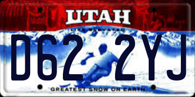 UT license plate D622YJ