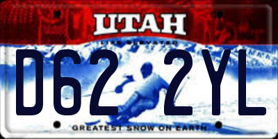 UT license plate D622YL