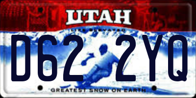 UT license plate D622YQ