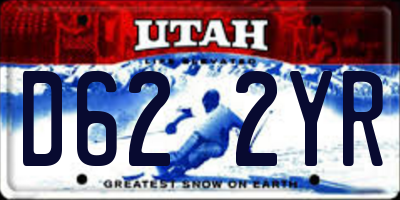 UT license plate D622YR