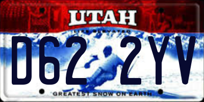 UT license plate D622YV