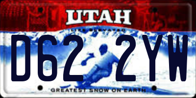 UT license plate D622YW