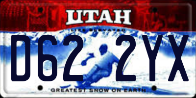 UT license plate D622YX