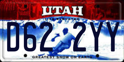 UT license plate D622YY