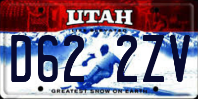 UT license plate D622ZV