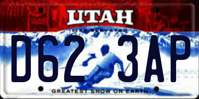 UT license plate D623AP