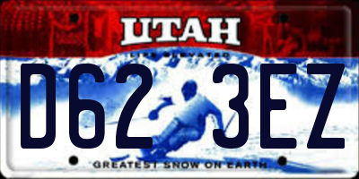 UT license plate D623EZ