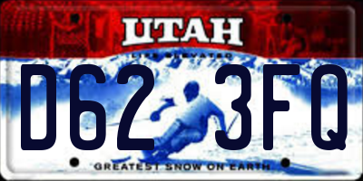 UT license plate D623FQ