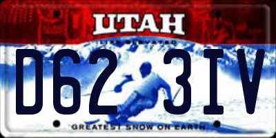 UT license plate D623IV