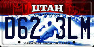UT license plate D623LM