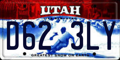 UT license plate D623LY
