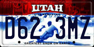 UT license plate D623MZ