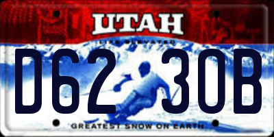 UT license plate D623OB