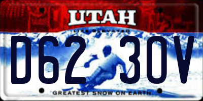 UT license plate D623OV