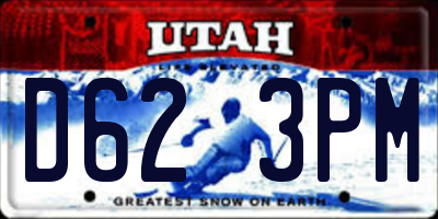 UT license plate D623PM