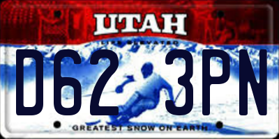 UT license plate D623PN