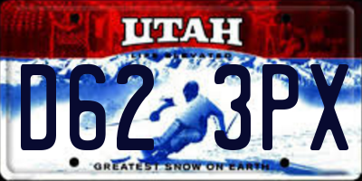 UT license plate D623PX