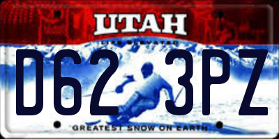 UT license plate D623PZ